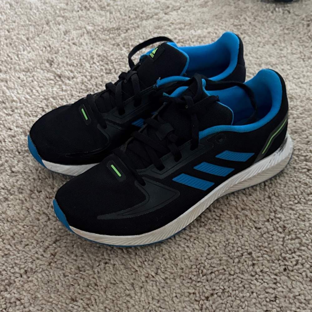 adidas Kids Black and Blue Sneakers